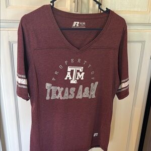 Texas A&M Maroon V-Neck T-Shirt